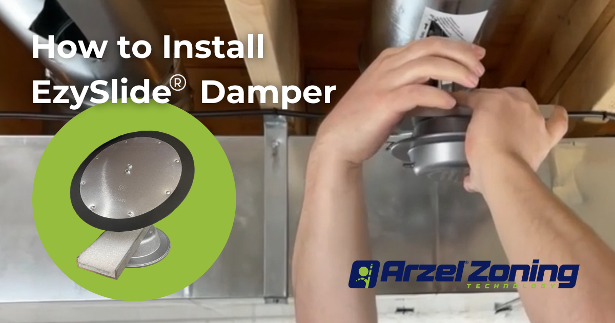 How to Install EzySlide Round Damper - Arzel Zoning