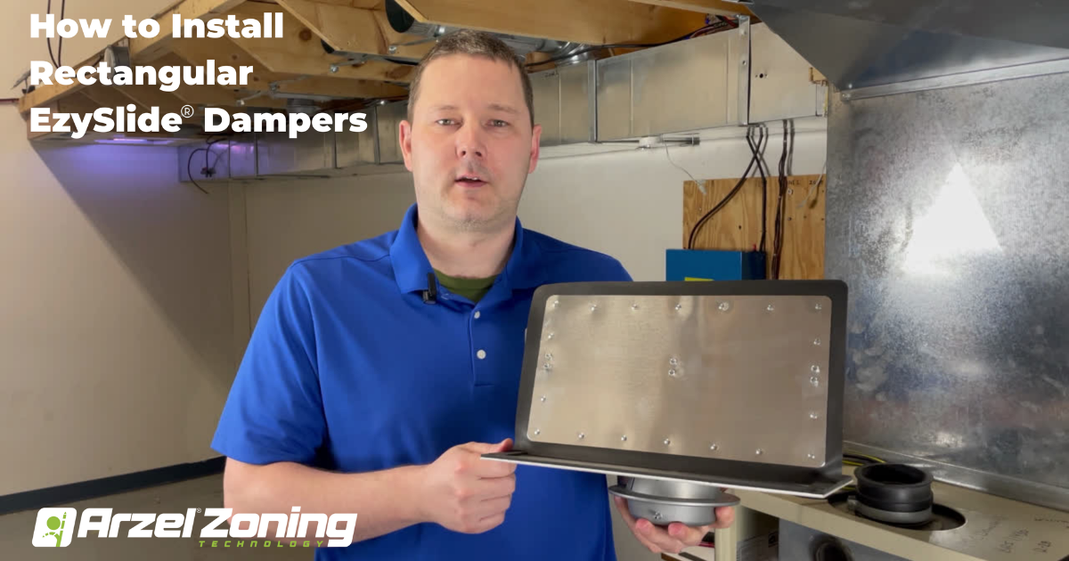 EzySlide rectangular damper installation Arzel