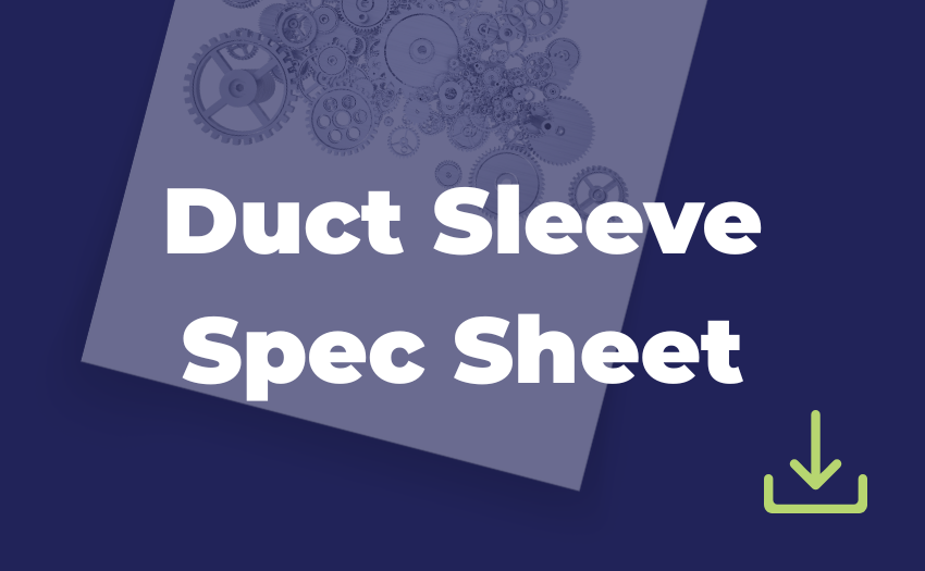 Duct Sleeve Spec Sheet