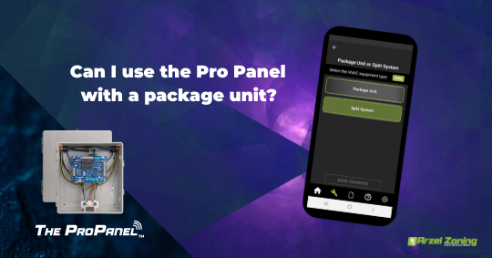Can I use the Pro Panel with a package unit?
